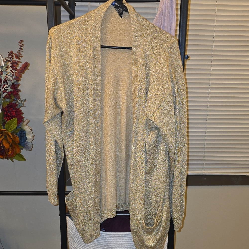 Gold Shimmer Cardigan